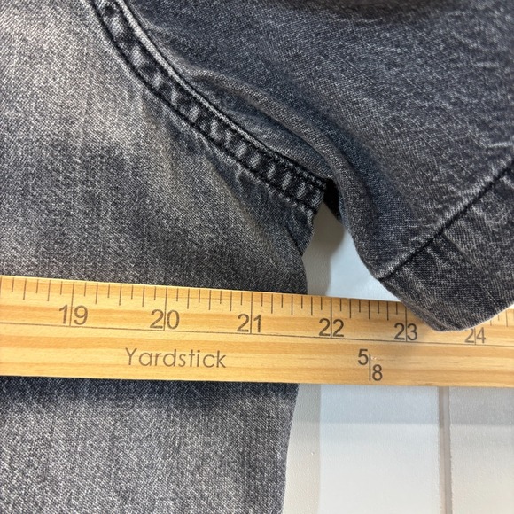 Vintage Levis Hipster Button Down Denim Shirt Mens Size L Streetwear Grunge - Picture 4 of 9